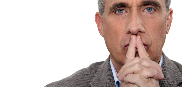 Man thinking about the challenges of his company culture